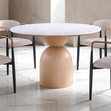 Neasden 5 Pc Dining Table Set – Natural/Black/White