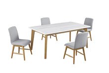 Mandier 5 Pc Dining Table Set – Natural
