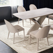 Lenvik 7 Pc Dining Table Set – White/Brown