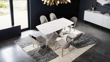 Lenvik 7 Pc Dining Table Set – White/Brown