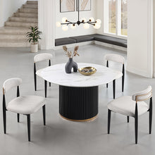 Borden 7 Pc Dining Table Set – Black/White
