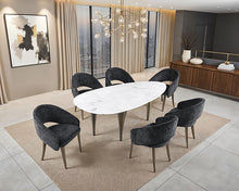 Ciaran 5 Pc Dining Table Set – Black/White