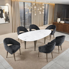 Ciaran 5 Pc Dining Table Set – Black/White