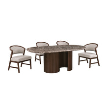 Narvik 5 Pc Dining Table Set – Dark Brown/Walnut