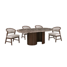 Narvik 5 Pc Dining Table Set – Dark Brown/Walnut
