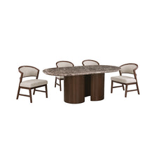 Narvik 5 Pc Dining Table Set – Dark Brown/Walnut