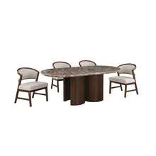 Narvik 5 Pc Dining Table Set – Dark Brown/Walnut