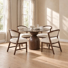Cirava 5 Pc Dining Table Set – Dark Brown/Walnut