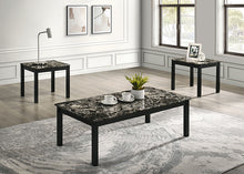 Findlay 3 Pc Table Set – Black/White