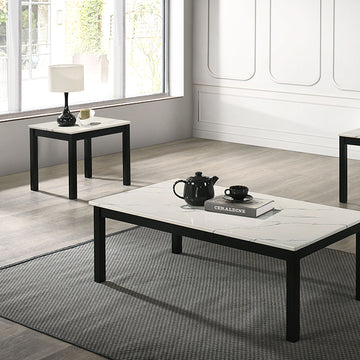 Findlay 3 Pc Table Set – White