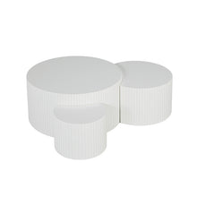 Narella 3 Pc Coffee Table Set – White