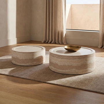 Olean 2 Pc Coffee Table Set – Natural