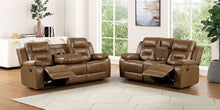 Ezekius Reclining Sofa & Loveseat Set – Brown