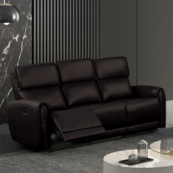 Schlieren Power Reclining Sofa & Loveseat Set – Black