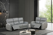 Schlieren Power Reclining Sofa & Loveseat Set – Gray
