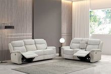Sandbach Reclining Sofa & Loveseat Set – Light Gray
