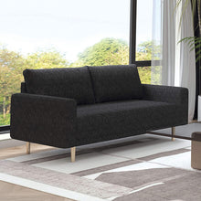 Elverum Sofa & Loveseat Set – Black