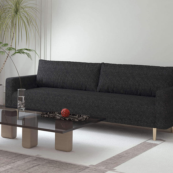 Elverum Sofa & Loveseat Set – Black