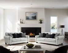 Viviani Sofa & Loveseat Set – White