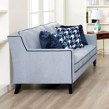 Colindale Sofa & Loveseat Set – Gray/Blue