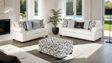 Queensbury Sofa & Loveseat Set – White