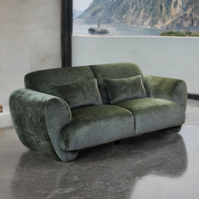 Trevisan Sofa & Loveseat Set – Olive Green