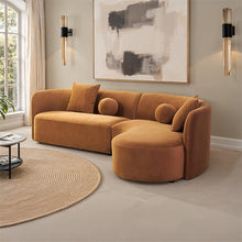 Revello Sectional – Caramel Brown