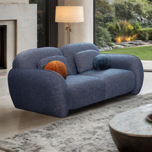 Previti Sofa & Loveseat Set – Denim Blue