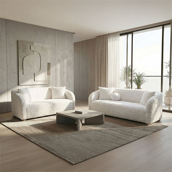 Orevis Sofa + Loveseat – White