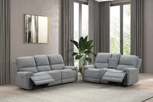 Morcote Power Reclining Sofa & Loveseat Set – Gray