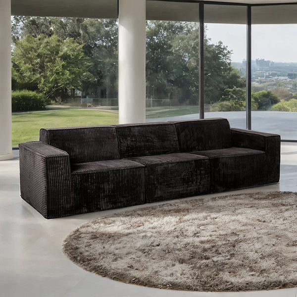 Kimara Sofa & Loveseat Set – Black