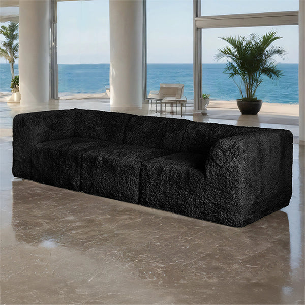Nappi Sofa & Loveseat Set – Black
