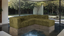 Nappi L-Sectional (Compressed Foam) – Olive Green