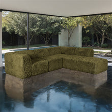 Nappi L-Sectional (Compressed Foam) – Olive Green