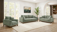 Watton Sofa & Loveseat Set – Olive Green
