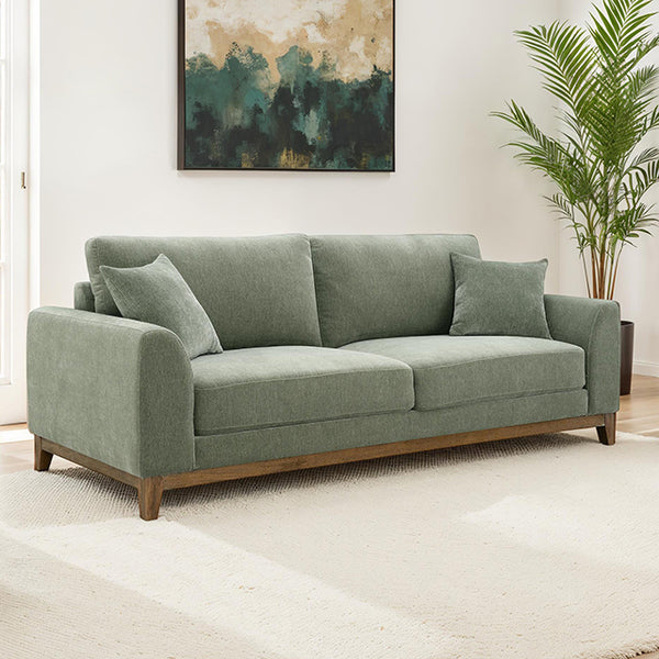 Watton Sofa & Loveseat Set – Olive Green