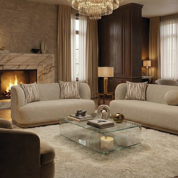 Sarabi Sofa + Loveseat – Light Brown