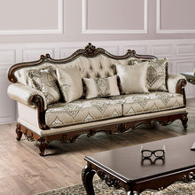 Veracruz Sofa & Loveseat Set – Dark Cherry/Beige