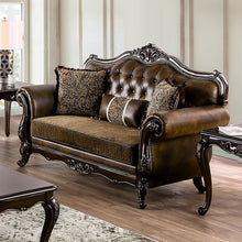 Ensenada Sofa & Loveseat Set – Dark Cherry/Brown