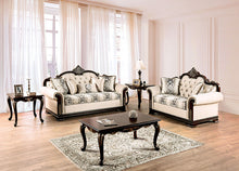 Yucatan Sofa & Loveseat Set – Dark Cherry/Beige