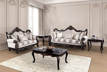 Palencia Sofa & Loveseat Set – Dark Cherry/Beige
