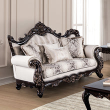 Palencia Sofa & Loveseat Set – Dark Cherry/Beige