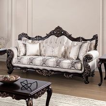 Palencia Sofa & Loveseat Set – Dark Cherry/Beige