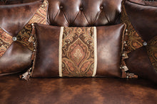 Palencia Sofa & Loveseat Set – Dark Cherry/Brown