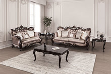 Albacete Sofa & Loveseat Set – Dark Cherry/Brown