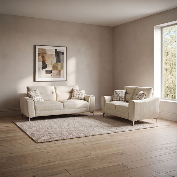 Desta Sofa + Loveseat – Light Taupe Brown