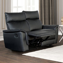Bienne Reclining Sofa & Loveseat Set – Black