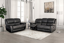 Glarus Reclining Sofa & Loveseat Set – Black