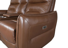 Terentius Power Reclining Sofa & Loveseat Set – Caramel Brown