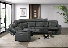 Oliverus Power Sectional – Dark Gray